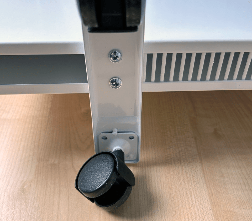 Stainless Steel Heater Legs, White, Short (2 pcs.)