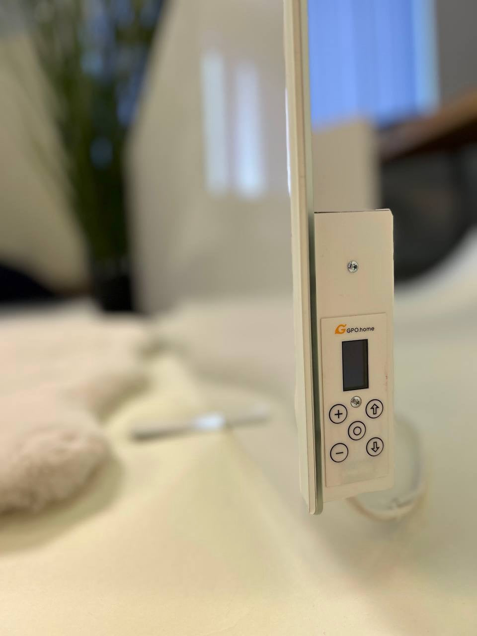 Premium Infrared Glass Heater, White 670W