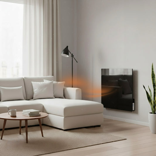 Premium Infrared Glass Heater 500W Black