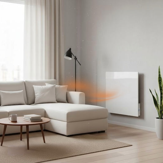 Premium Infrared Glass Heater 500W White